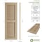 Ekena Millwork Rustic Two Equal Louver Knotty Pine Faux Wood Shutters (Per Pair), Primed Tan, 12"W x 52"H SHULV12X52KPPR - alternate 17